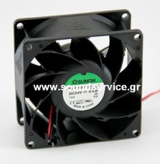 ΑΝΕΜΙΣΤΗΡΑΣ 24V DC 80x80x38mm 2-C 9.6W 0.4A 143m3/h 55dBA ΡΟΥΛΕΜΑΝ SUNON