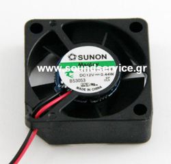 ΑΝΕΜΙΣΤΗΡΑΣ 12V DC 30x30x10mm 2-C 0.036A 0.44W 6m3/h 15dBA SUNON