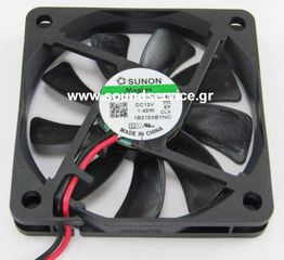 ΑΝΕΜΙΣΤΗΡΑΣ 12V DC 60x60x10mm 2-C 0.11A 1.42W 28m3/h 29dBA SUNON