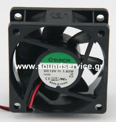 ΑΝΕΜΙΣΤΗΡΑΣ 12V DC 60x60x25mm 2-C 0.14A 1.62W SUNON