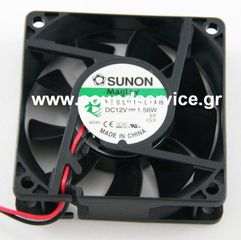 ΑΝΕΜΙΣΤΗΡΑΣ 12V DC 70x70x20mm 2-C 0.13A 1.56W 49m3/h 33dBA SUNON