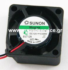 ΑΝΕΜΙΣΤΗΡΑΣ 12V DC 25x25x10mm 2-C 0.05A 0.69W SUNON