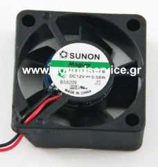 ΑΝΕΜΙΣΤΗΡΑΣ 12V DC 30x30x10mm 2-C 0.05A 0.58W SUNON