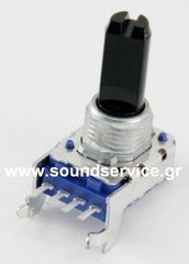 11mm MONO 10KB ΠΟΤΕΝΣΙΟΜΕΤΡΟ ΠΕΡΙΣΤΡΟΦΙΚΟ ΣΑΣΙ 4-PIN ΑΞΟΝΑΣ 12MM FLAT ΟΡΙΖΟΝΤΙΟ