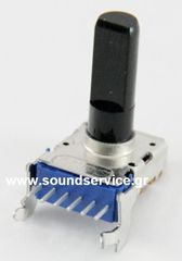 12mm STEREO 10KA ΠΟΤΕΝΣΙΟΜΕΤΡΟ ΠΕΡΙΣΤΡΟΦΙΚΟ ΠΛΑΚΕΤΑΣ 6-PIN ΑΞΟΝΑΣ 16mm FLAT ΟΡΙΖΟΝΤΙΟ ALPS 103A