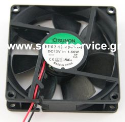 ΑΝΕΜΙΣΤΗΡΑΣ 12V DC 80x80x20mm 2-C 0.13A 1.56W SUNON