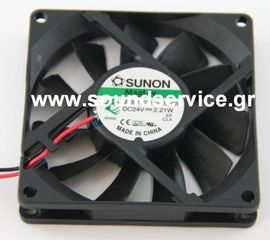 ΑΝΕΜΙΣΤΗΡΑΣ 24V DC 80x80x15mm 2-C 2,21W 0,09A 63m3/h 35dBA SUNON