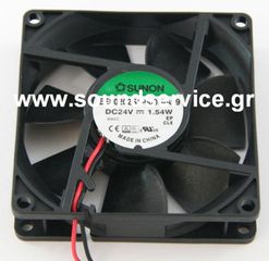 ΑΝΕΜΙΣΤΗΡΑΣ 24V DC 80x80x20mm 2-C 1.54W 0.06A SUNON