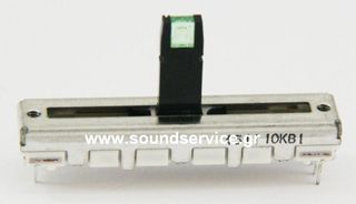 45mm MONO 10KB ΠΟΤΕΝΣΙΟΜΕΤΡΟ ΣΥΡΟΜΕΝΟ 15mm ΑΞΟΝΑ LED ΠΡΑΣΙΝΟ + ΚΛΙΚ