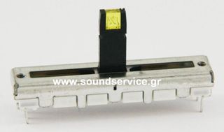 45mm MONO 1KB ΠΟΤΕΝΣΙΟΜΕΤΡΟ ΣΥΡΟΜΕΝΟ 15mm ΑΞΟΝΑ LED ΚΙΤΡΙΝΟ + ΚΛΙΚ