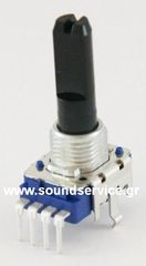 11mm MONO 20KB ΠΟΤΕΝΣΙΟΜΕΤΡΟ ΠΕΡΙΣΤΡΟΦΙΚΟ ΣΑΣΙ 4-PIN ΑΞΟΝΑΣ 17MM FLAT