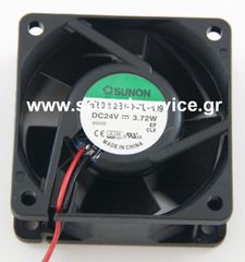 ΑΝΕΜΙΣΤΗΡΑΣ 24V DC 60x60x25mm 2-C 3.72W 0.16A 61m3/h 44dBA ΡΟΥΛΕΜΑΝ SUNON