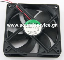 ΑΝΕΜΙΣΤΗΡΑΣ 12V DC 120x120x25mm 2-C 0,45A 5,4W 184m3/h 44dBA ΡΟΥΛΕΜΑΝ SUNON