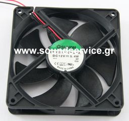 ΑΝΕΜΙΣΤΗΡΑΣ 12V DC 120x120x25mm 2-C 0.45A 5.4W 184m3/h 44dBA ΡΟΥΛΕΜΑΝ SUNON