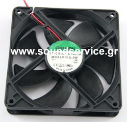 ΑΝΕΜΙΣΤΗΡΑΣ 24V DC 120x120x25mm 2-C 5.0W 0.2A 184m3/h ΡΟΥΛΕΜΑΝ SUNON
