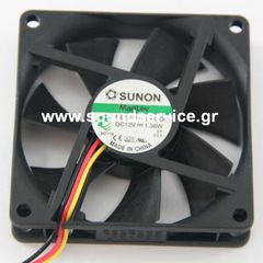 ΑΝΕΜΙΣΤΗΡΑΣ 12V DC 70x70x15mm 3-C 0.11A 1.36W 46m3/h 32dBA SUNON