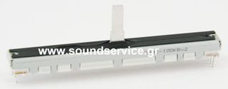 75mm STEREO 100KB ΠΟΤΕΝΣΙΟΜΕΤΡΟ ΣΥΡΟΜΕΝΟ 15mm ΑΞΟΝΑ ΙΣΙΟ + ΚΑΛΥΜΜΑ 100KBX2