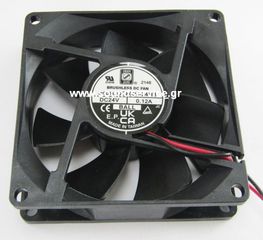 ΑΝΕΜΙΣΤΗΡΑΣ 24V DC 80x80x25mm 2-C 2.88W 0.12A 68m3/h 35dBA ΡΟΥΛΕΜΑΝ ORION