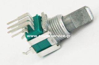 10mm STEREO 10KC ΠΟΤΕΝΣΙΟΜΕΤΡΟ ΠΕΡΙΣΤΡΟΦΙΚΟ ΣΑΣΙ ΑΞΟΝΑΣ FLAT 10mm ALPS 103C