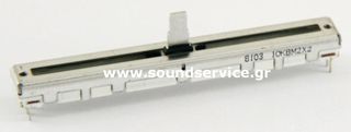 75mm STEREO 10KBM2X2 ΠΟΤΕΝΣΙΟΜΕΤΡΟ ΣΥΡΟΜΕΝΟ 10mm ΑΞΟΝΑ ΙΣΙΟ + ΚΛΙΚ TEMPO