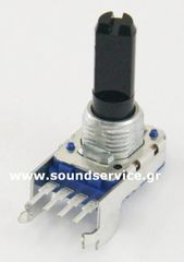 11mm MONO 50KA ΠΟΤΕΝΣΙΟΜΕΤΡΟ ΠΕΡΙΣΤΡΟΦΙΚΟ ΣΑΣΙ 4-PIN ΑΞΟΝΑΣ 15MM FLAT ΟΡΙΖΟΝΤΙΟ 503A