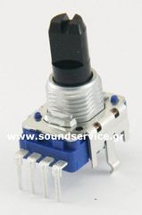 11mm MONO 10KB ΠΟΤΕΝΣΙΟΜΕΤΡΟ ΠΕΡΙΣΤΡΟΦΙΚΟ ΣΑΣΙ 4-PIN ΑΞΟΝΑΣ 10MM FLAT 103B