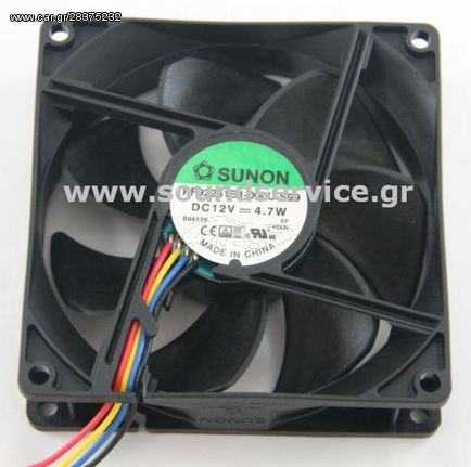 ΑΝΕΜΙΣΤΗΡΑΣ 12V DC 92x92x25mm 4-C 4,7W 127.42m3/h 47dBA ΡΟΥΛΕΜΑΝ SUNON