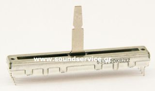 60mm STEREO 20KB2X2 ΠΟΤΕΝΣΙΟΜΕΤΡΟ ΣΥΡΟΜΕΝΟ 21mm ΑΞΟΝΑ ΚΩΝΙΚΟ 8-ΕΠΑΦΩΝ