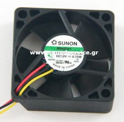 ΑΝΕΜΙΣΤΗΡΑΣ 12V DC 35x35x10mm 3-C 0.06A 0.72W 12m3/h 28dBA SUNON