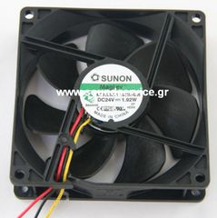 ΑΝΕΜΙΣΤΗΡΑΣ 24V DC 92x92x25mm 3-C 1.92W 0.08A 87m3/h SUNON