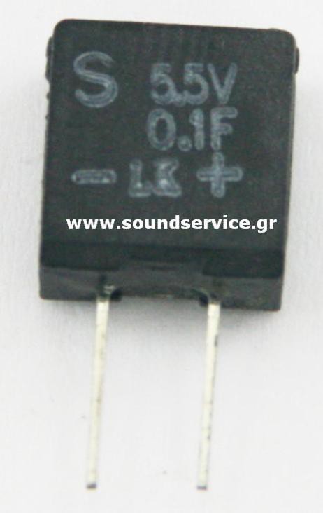 CAP 01/5.5/B ΠΥΚΝΩΤΗΣ ΜΝΗΜΗΣ BACKUP 0.1F 5.5V ΚΑΘΕΤΟΣ