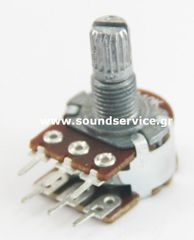 16mm STEREO 10KA ΠΟΤΕΝΣΙΟΜΕΤΡΟ ΠΕΡΙΣΤΡΟΦΙΚΟ ΣΑΣΙ ΑΞΟΝΑΣ 8mm TORX A10K