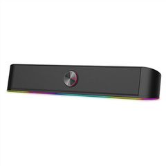 Soundbar PC Speaker 2.0 RGB 6W με εντυπωσιακό γραμμικό & ατμοσφαιρικό RGB φωτισμό με πλήκτρα αφής
