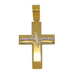 Χρυσός Σταυρός 14 Καράτια 4540-1591GYMEN