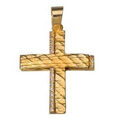 Χρυσός Σταυρός 14 Καράτια 4545-TJ61