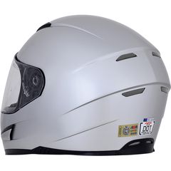 ΚΡΑΝΟΣ FX-99 SOLID STREET HELMET MATTE SILVER -thumb-1