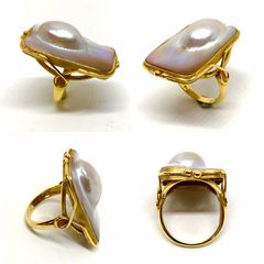 Δαχτυλιδι 18k με Μαργαριταρι-thumb-1