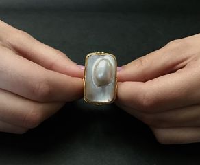 Δαχτυλιδι 18k με Μαργαριταρι-thumb-3