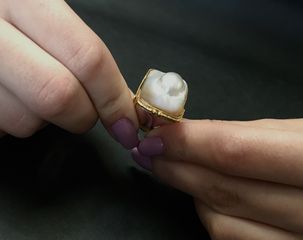 Δαχτυλιδι 18k με Μαργαριταρι-thumb-4