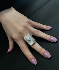 Δαχτυλιδι 18k με Μαργαριταρι-thumb-6