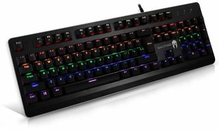 NOD IRON STRIKE GAMING BLACK KEYBOARD WITH 7 RGB BACKLIGHT - (141-0122)