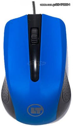 LAMTECH WIRED OPTICAL MOUSE 1000DPI BLUE - (LAM021240)