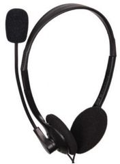 GEMBIRD STEREO HEADSET WITH VOLUME CONTROL BLACK - (8716309080330)