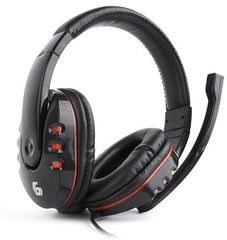 GEMBIRD GAMING HEADSET WITH VOLUME CONTROL GLOSSY BLACK - (GHS-402)