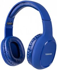 TOSHIBA AUDIO BLUETOOTH SPORT RUBBER COATED STEREO HEADPHONE BLUE - (RZE-BT160H-BLUE)