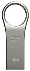 SILICON POWER USB FLASH DRIVE FIRMA F80 16GB USB 2.0 SILVER - (SP016GBUF2F80V1S)