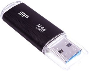 SILICON POWER USB FLASH DRIVE BLAZE B02 32GB USB 3.1 BLACK - (SP032GBUF3B02V1K)