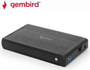 GEMBIRD EXTERNAL USB 3.0 ENCLOSURE 3.5 INCH BLACK - (EE3-U3S-3)