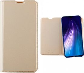IDOL 1991 ΘΗΚΗ ΓΙΑ XIAOMI REDMI NOTE 8 PRIME MAGNET BOOK STAND GOLD - (5205308250705)