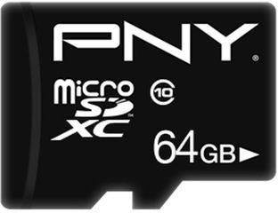 PNY MICROSDXC 64GB CLASS 10 U1 WITH ADAPTER - (P-SDU64G10PPL-GE )